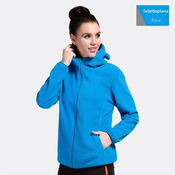 Youmu jakna od flisa s kapuljom, kardigan stil, otporna na vjetar, unisex
