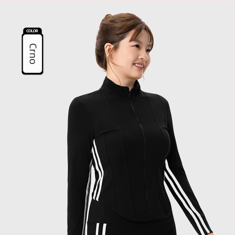 Plus-size ženski sportski komplet - dva dijela, gornji dio s dugim rukavima u kardiganski stilu i široke hlače, materijal 80% najlon, 20% spandex, jesen-zima 2025, za jogu i pilates