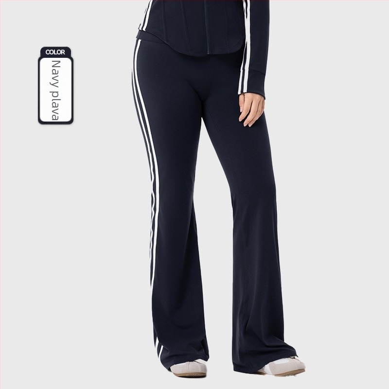 Plus-size ženski sportski komplet - dva dijela, gornji dio s dugim rukavima u kardiganski stilu i široke hlače, materijal 80% najlon, 20% spandex, jesen-zima 2025, za jogu i pilates