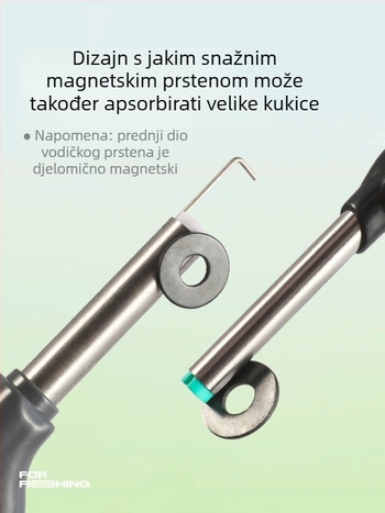 Magnetični automatski hranilac za žive mamce od nehrđajućeg čelika – gumeni pojas, brzo postavljanje, višenamjenski ribolovni alat