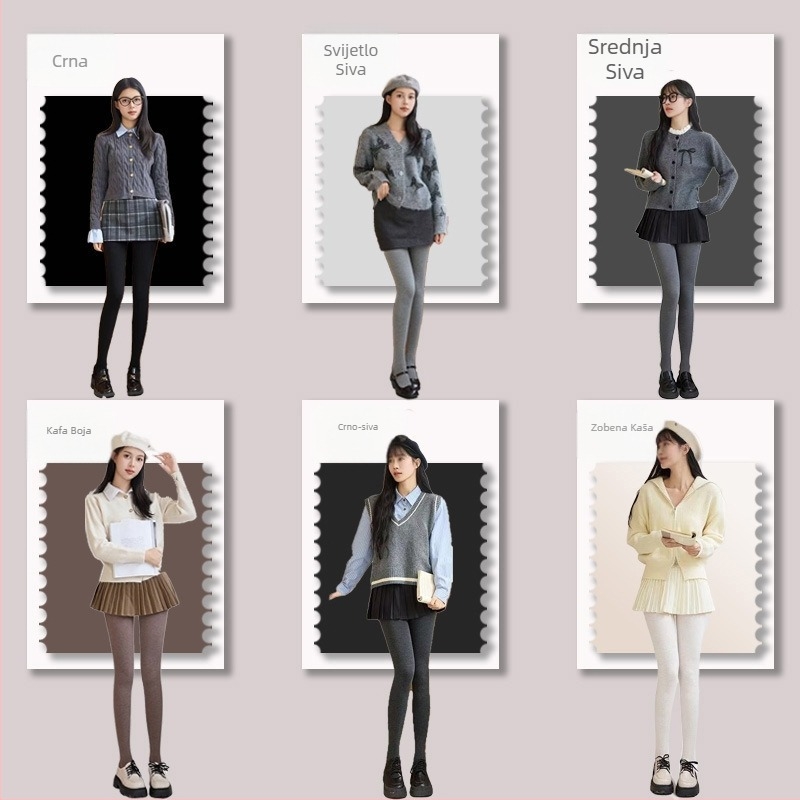 Ženske pamučne legice, debele i tople, 30–50% pamuka, zimska upotreba, oblikovanje siluete