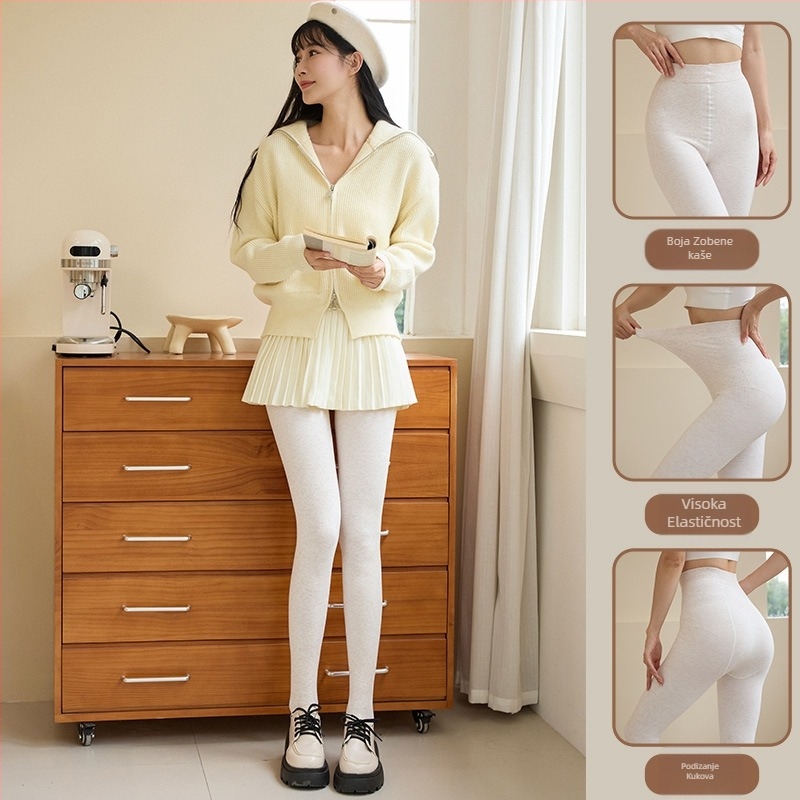 Ženske pamučne legice, debele i tople, 30–50% pamuka, zimska upotreba, oblikovanje siluete