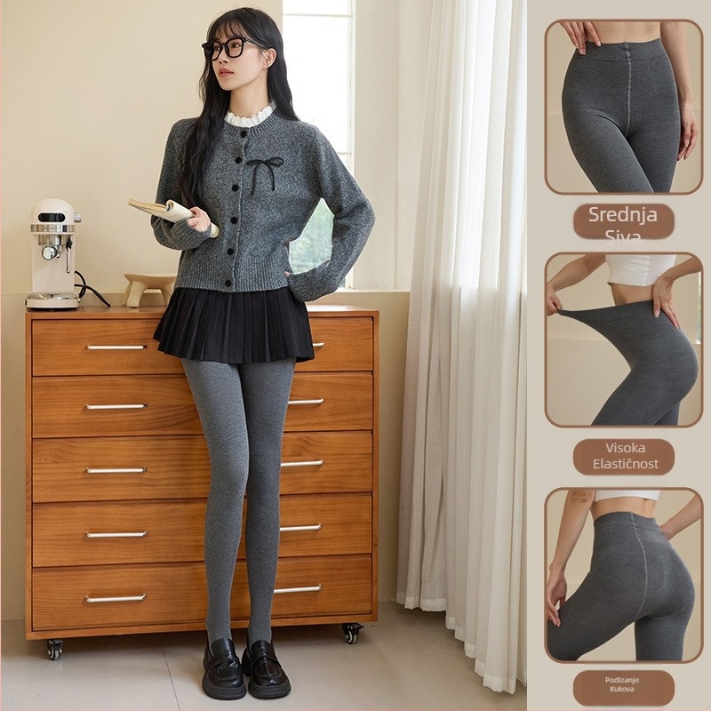 Ženske pamučne legice, debele i tople, 30–50% pamuka, zimska upotreba, oblikovanje siluete