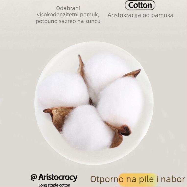 Navlaka za jastuk od gaze, u paru, 100% pamuk, s dodatnim debelim unutarnjim navlakom za sva godišnja doba