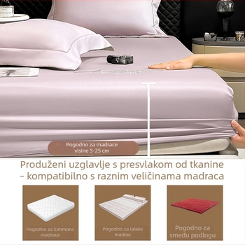 Navlaka za madrac od opranog pamuka za krevet 1,8 m – jednostavna boja, lagani luksuz