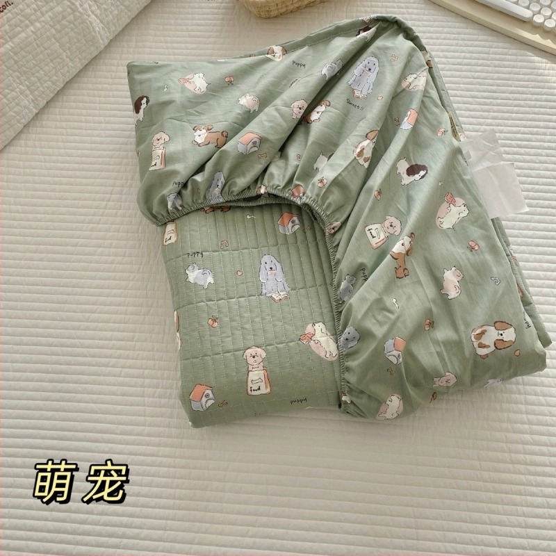 Korejskog stila, 100% pamuk, quilted, 360° potpuno pokrivajuća navlaka za madrac, zaštita od prašine