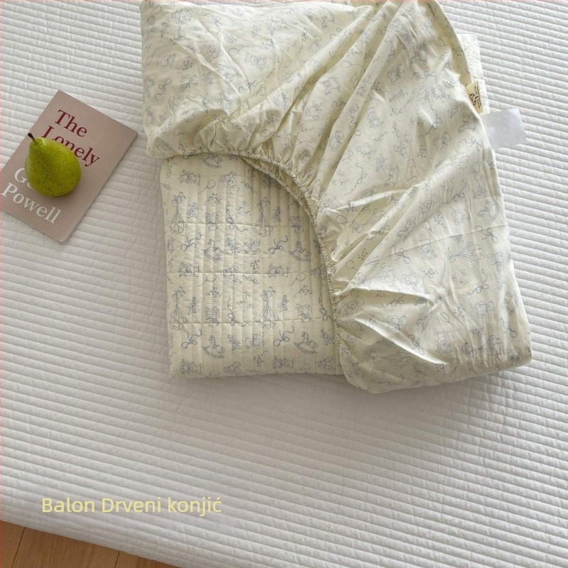Korejskog stila, 100% pamuk, quilted, 360° potpuno pokrivajuća navlaka za madrac, zaštita od prašine