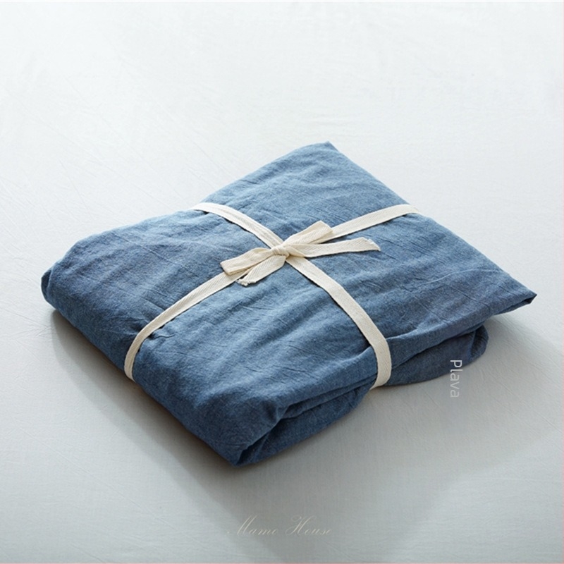 Fitted navlaka za krevet u japanskom stilu od 100% pamuka i navlaka za madrac od opranog pamuka, jednostavan pamuk, za tatami krevet.