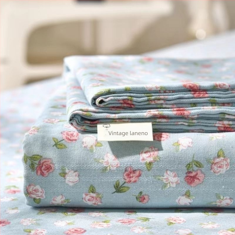 Set posteljine od 100% pamuka u prugama — džakard i obična tkanina, reaktivno tiskanje i bojanje, pastoralni stil