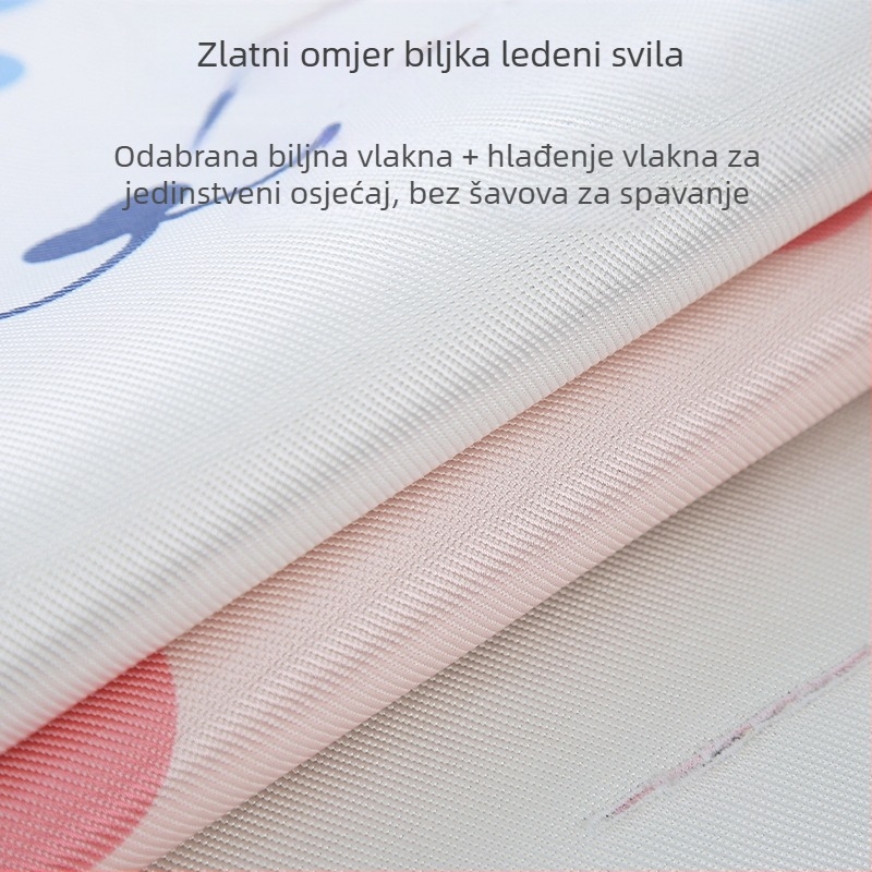 Chladi podmetač za dječja kolica – prozračni Ice Silk sloj, bambusova vlakna, za dijete 1–2 godine, prostirka za bebu