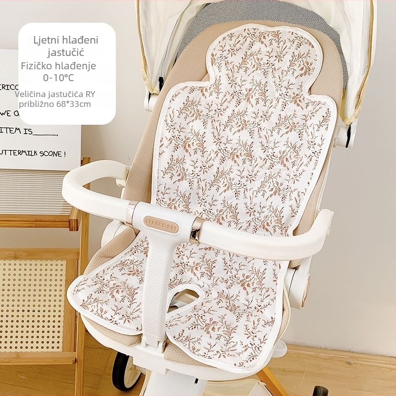 Jastučić za kolica s čipkastim uzorkom – pamukasti jastuk za bebu, sve sezone