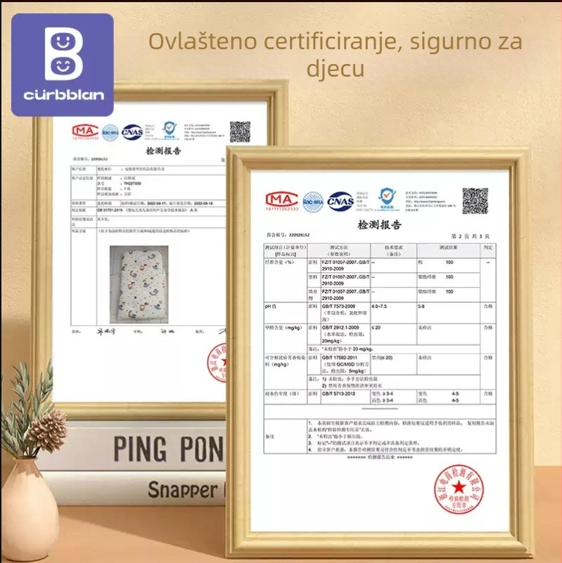 Dječji spavaći vreć Kabon Klasa A, proljeće–ljeto, quilt protiv kicka, debeli topli punjenje, strojno pranje