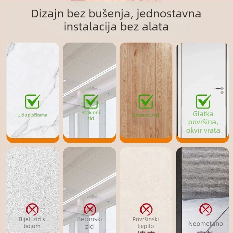 Unutarnji koš za košarku, zidni, bez bušenja, tih, sklopiv