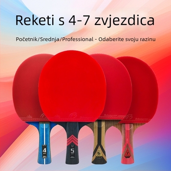 Prince Boli Reketa za stolni tenis – baza od poplar drveta, ljepilo guma, pravilan udarac, horizontalne specifikacije, prilagođena obrada