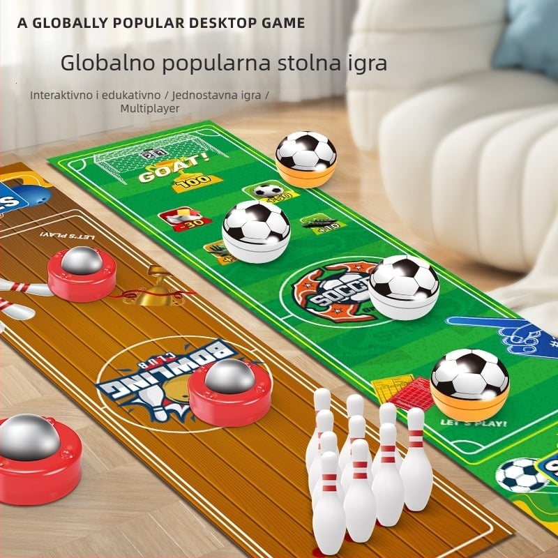 Stolni hokej – interaktivna borbena igra za obiteljsko unutarnje druženje, multiplayer puzzle igračka za djecu 4–14 godina, plastika.