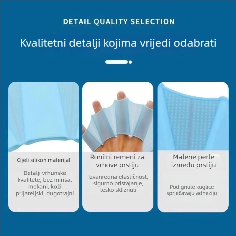 Silikonske plivačke rukavice za ruke – Pengyi, Broj proizvoda: Silicone Swimming Flippers, Ekskluzivni izvor opskrbe za prekograničnu isporuku