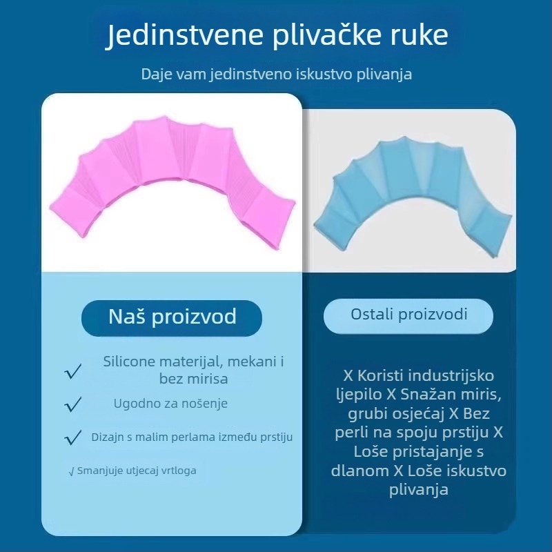 Silikonske plivačke rukavice za ruke – Pengyi, Broj proizvoda: Silicone Swimming Flippers, Ekskluzivni izvor opskrbe za prekograničnu isporuku