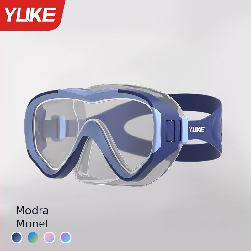Dječji set plivačkih naočala – vodootporan, uključuje naočale, masku i šnorkel, polu-suhi oprema za ronjenje, materijali: PC, kaljeno staklo, tekući silikon