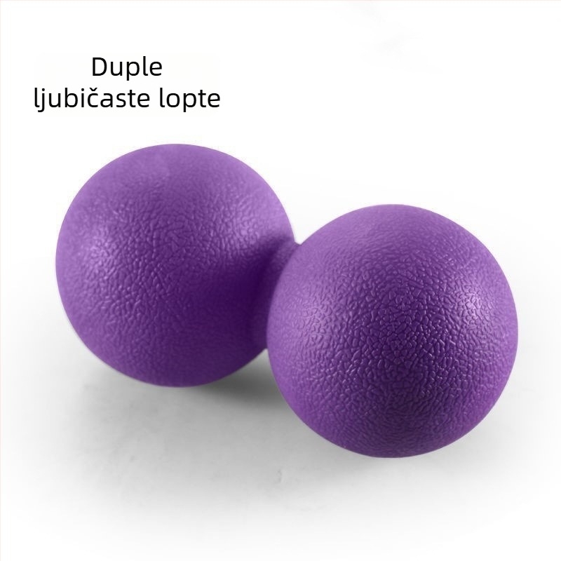 Joga fascija lopta (kikiriki lopta) za masažu stopala i mišića; materijal: TPE; težina: 100 g; ne naduvava; kategorija: joga lopta