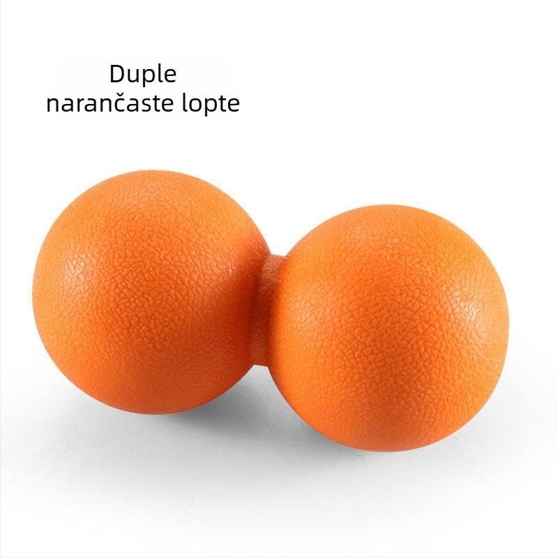 Joga fascija lopta (kikiriki lopta) za masažu stopala i mišića; materijal: TPE; težina: 100 g; ne naduvava; kategorija: joga lopta