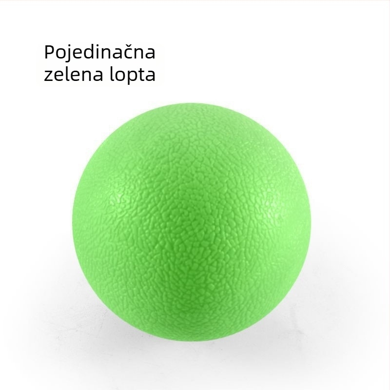 Joga fascija lopta (kikiriki lopta) za masažu stopala i mišića; materijal: TPE; težina: 100 g; ne naduvava; kategorija: joga lopta