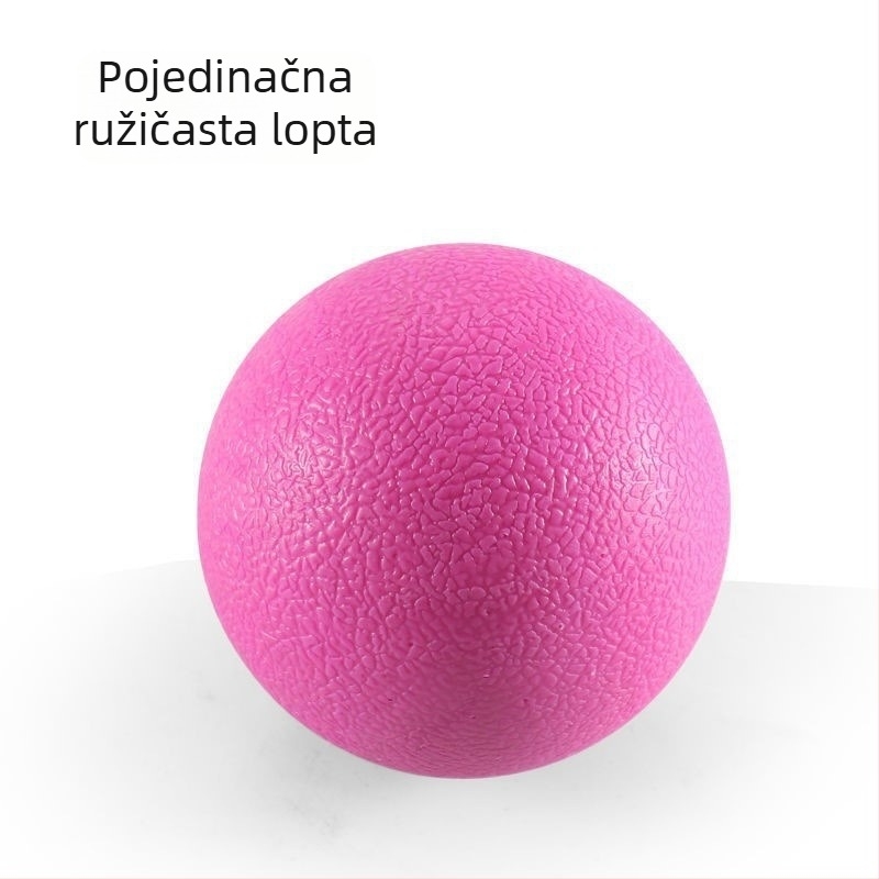 Joga fascija lopta (kikiriki lopta) za masažu stopala i mišića; materijal: TPE; težina: 100 g; ne naduvava; kategorija: joga lopta