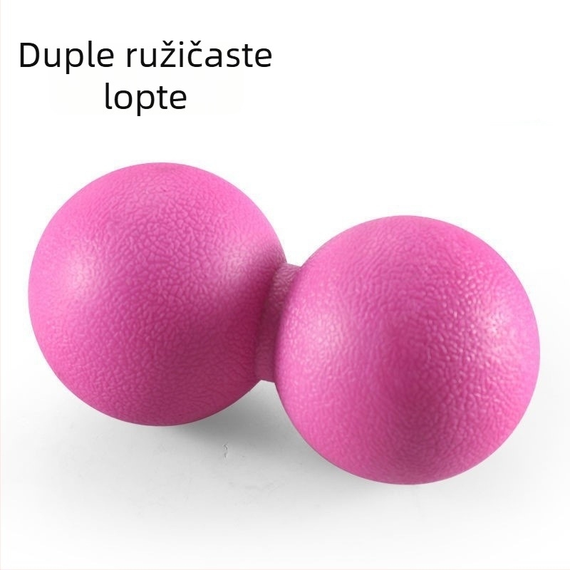 Joga fascija lopta (kikiriki lopta) za masažu stopala i mišića; materijal: TPE; težina: 100 g; ne naduvava; kategorija: joga lopta