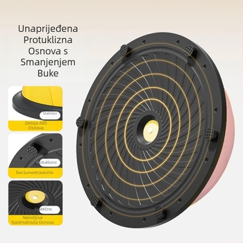 Wave Speed Ball za djecu – polukružna lopta za ravnotežu za senzorički trening, napuhljiva PVC, 4,5–6 kg