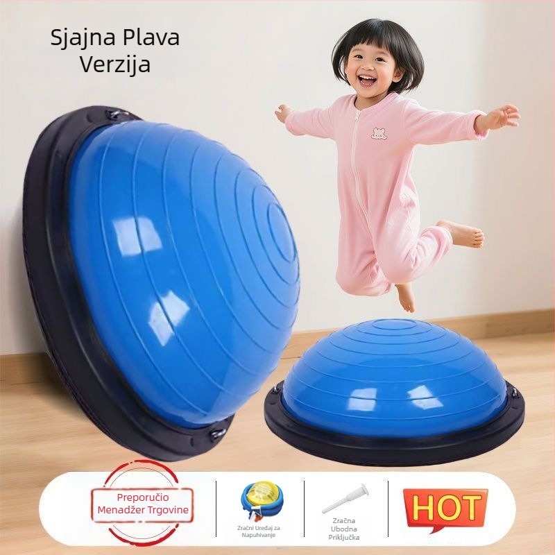 Wave Speed Ball za djecu – polukružna lopta za ravnotežu za senzorički trening, napuhljiva PVC, 4,5–6 kg