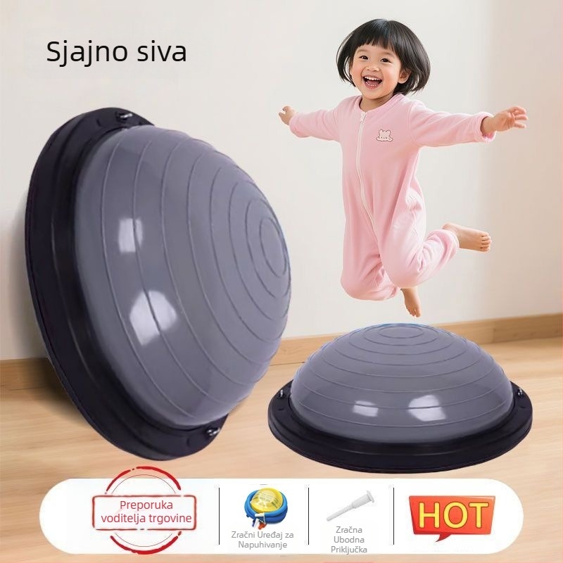 Wave Speed Ball za djecu – polukružna lopta za ravnotežu za senzorički trening, napuhljiva PVC, 4,5–6 kg