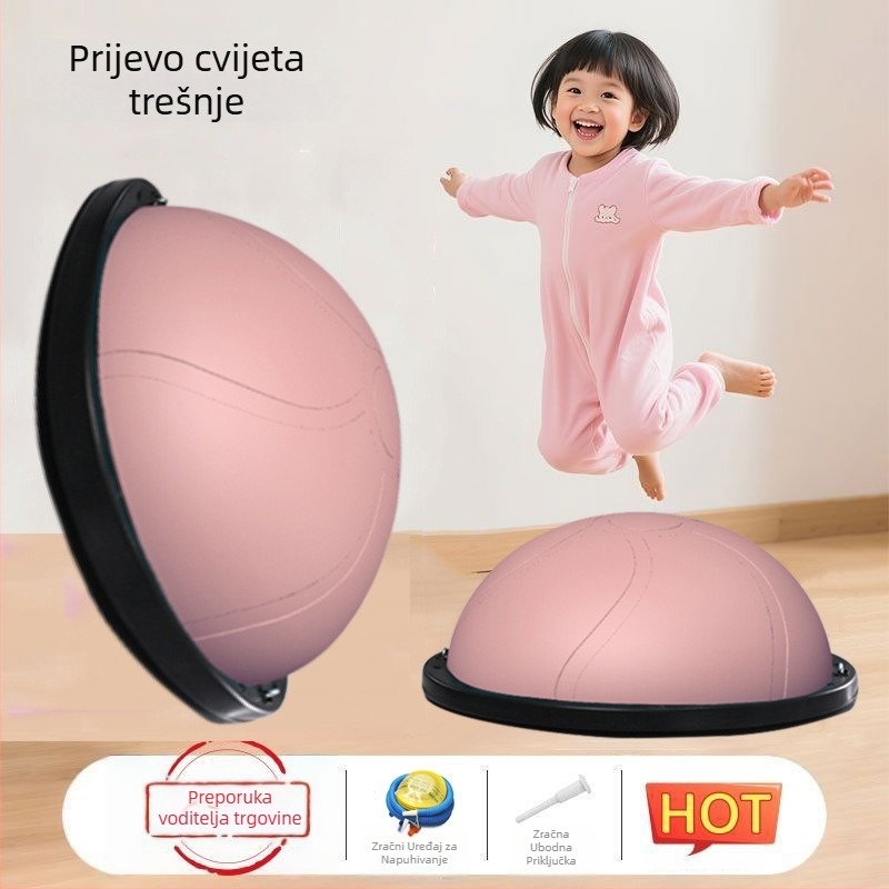 Wave Speed Ball za djecu – polukružna lopta za ravnotežu za senzorički trening, napuhljiva PVC, 4,5–6 kg