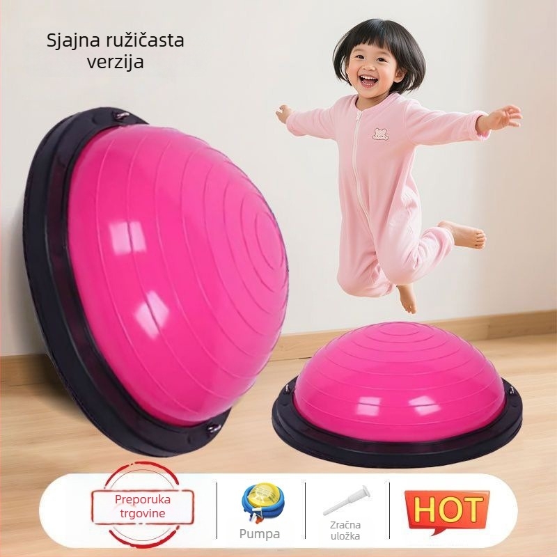 Wave Speed Ball za djecu – polukružna lopta za ravnotežu za senzorički trening, napuhljiva PVC, 4,5–6 kg