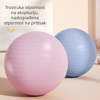 Joga lopta PVC, napuhljiva, 900 g, namijenjena prenatalnom fitnessu i senzornom treningu djece