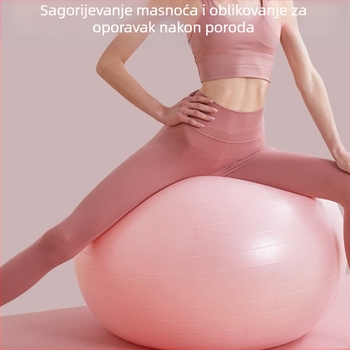 Joga lopta PVC, napuhljiva, 900 g, namijenjena prenatalnom fitnessu i senzornom treningu djece