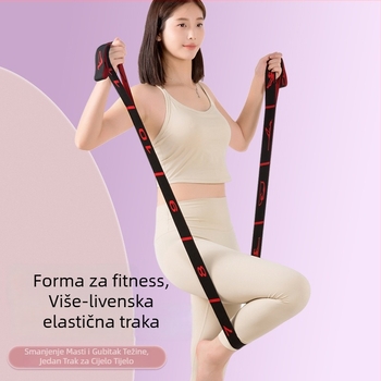 Traka otpora za izgradnju mišića — materijal: gumena pređa + poliester vlakno; opcije: 8-grid, 10-grid, 12-grid; univerzalna uporaba