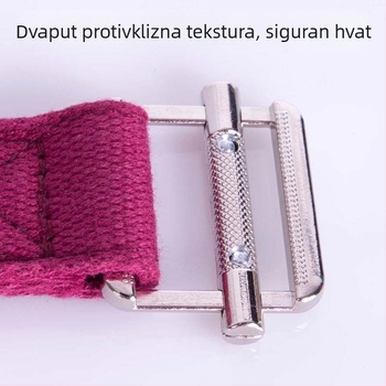 Iyengar stil joga rastezanje pojas, 100% pamuk, čvrsta kopča