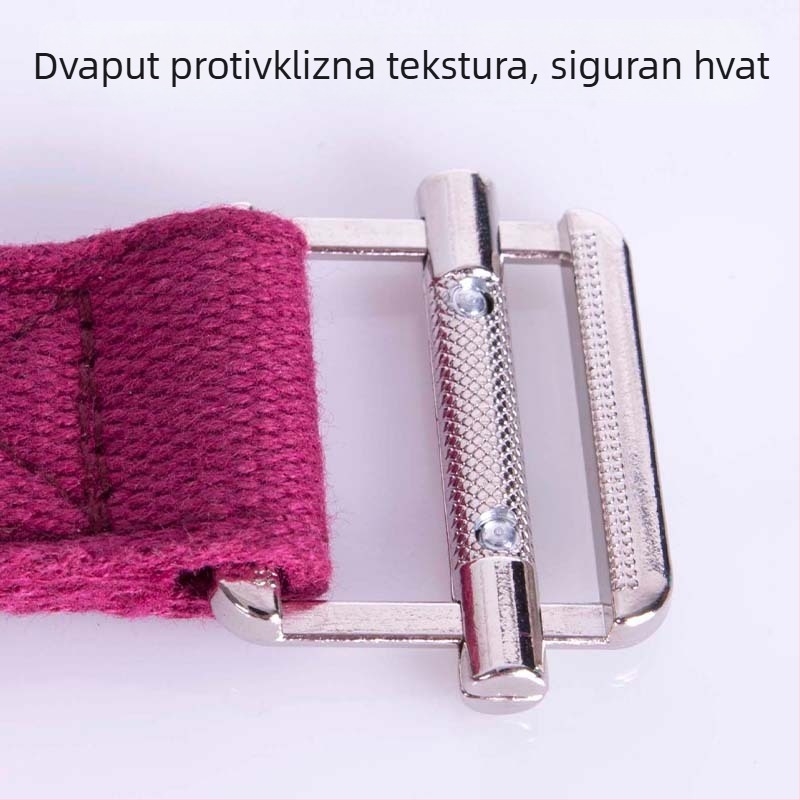 Iyengar stil joga rastezanje pojas, 100% pamuk, čvrsta kopča