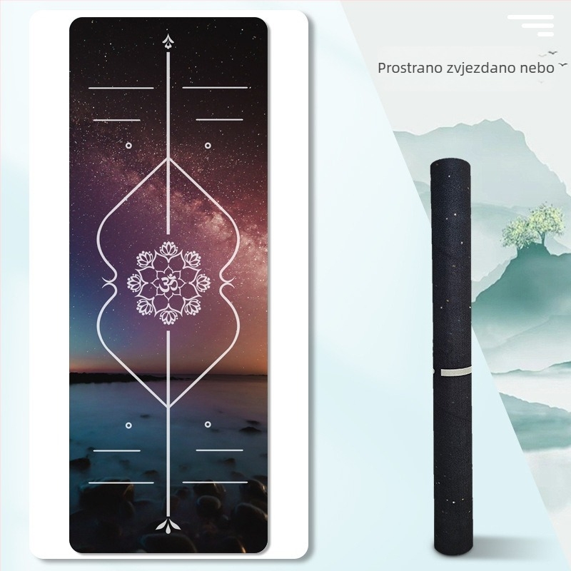 Joga ručnik i sklopivi joga mat (Materijal: semiš + prirodni kaučuk; Debljina: 1.5 mm; Težina: 1.3 kg)