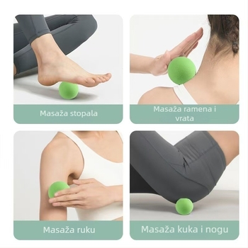 TPE fascia kugla za masažu lumbalne i vratne regije – Ne napuhava se, 120 g (jednostruka) / 260 g (dvostruka) – fitness i masaža za zdravlje