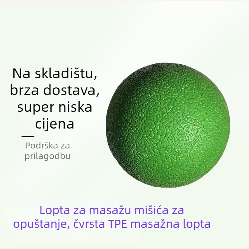 TPE fascia kugla za masažu lumbalne i vratne regije – Ne napuhava se, 120 g (jednostruka) / 260 g (dvostruka) – fitness i masaža za zdravlje