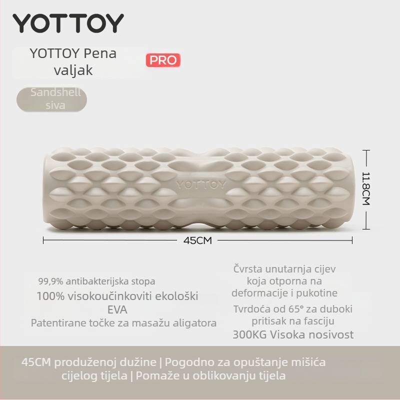 Pjenasti valjak za opuštanje mišića i masažu leđa – Materijal: svila cvijeta; Brand: Drugo