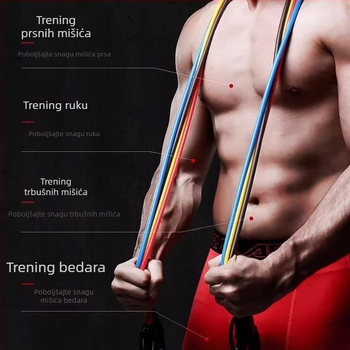 Jiupu Napinjuće Uže – Kućna fitness oprema za trening prsiju, pogodna za djecu, tinejdžere i odrasle, fitness i ljepota