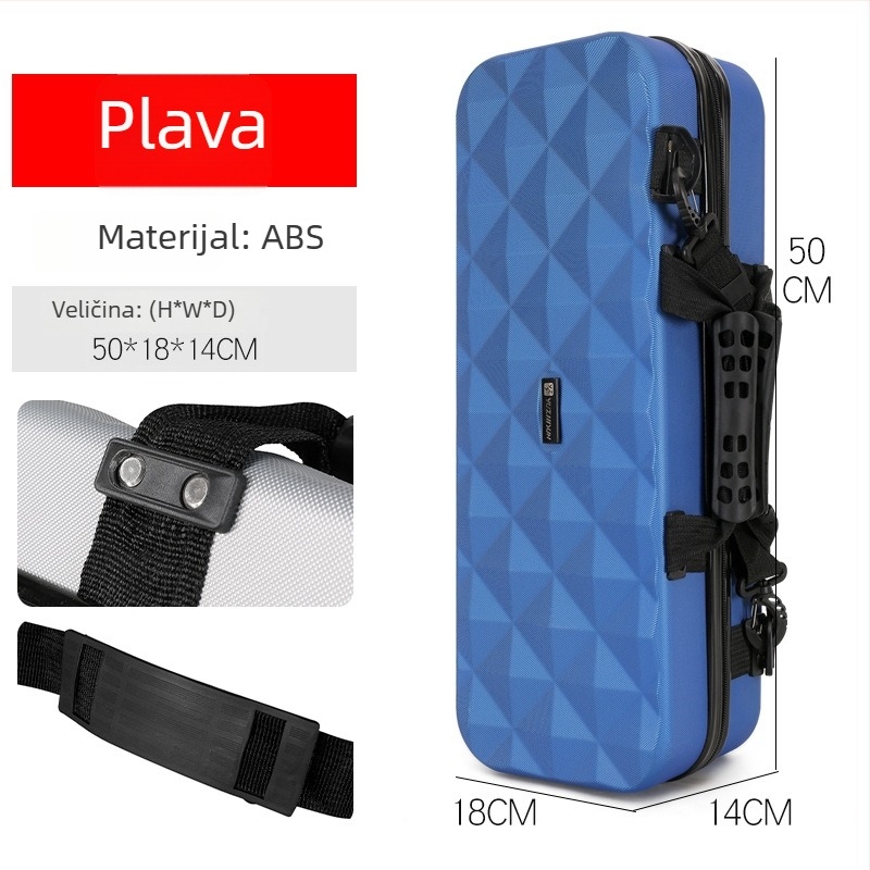 ABS tvrda vodootporna torba za štapove za morski ribolov, izrađena od ABS, za štapove, role i linije