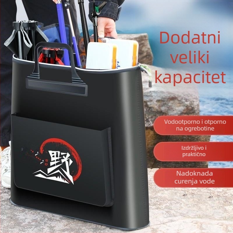 Torba za ribolovne potrepštine, prijenosna i višefunkcionalna, PVC materijal, ne vodootporna
