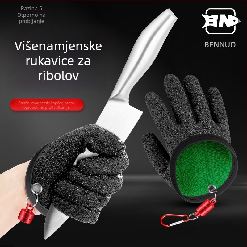 Benno ribarske rukavice – vodootporne, zaštita od posjekotina, protuklizne, za morski i ledeni ribolov