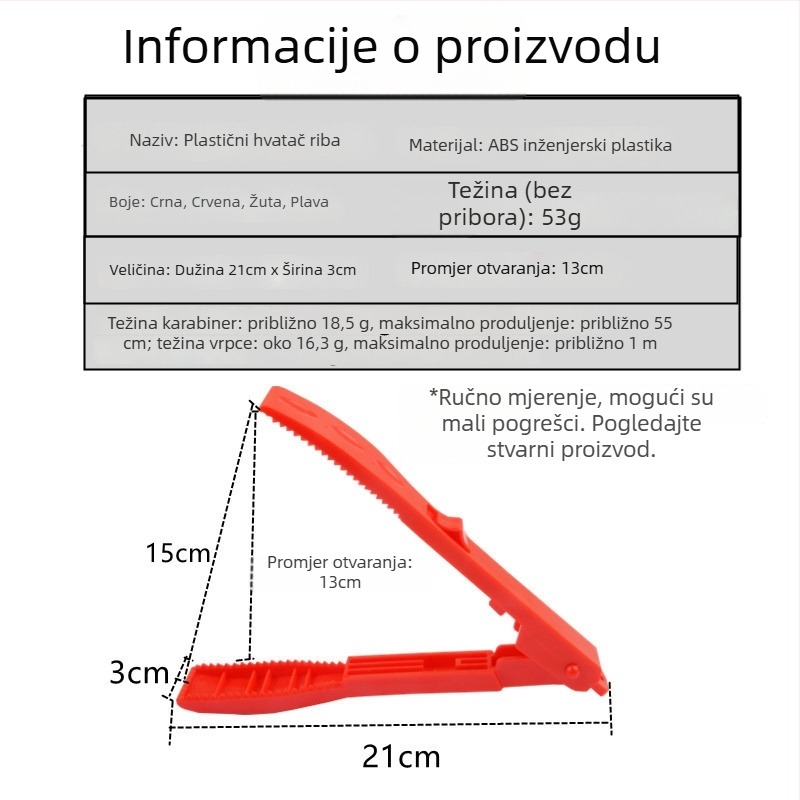 Xiaoyang ribolovni klips — ABS plast, višenamjenski klips za ribolov