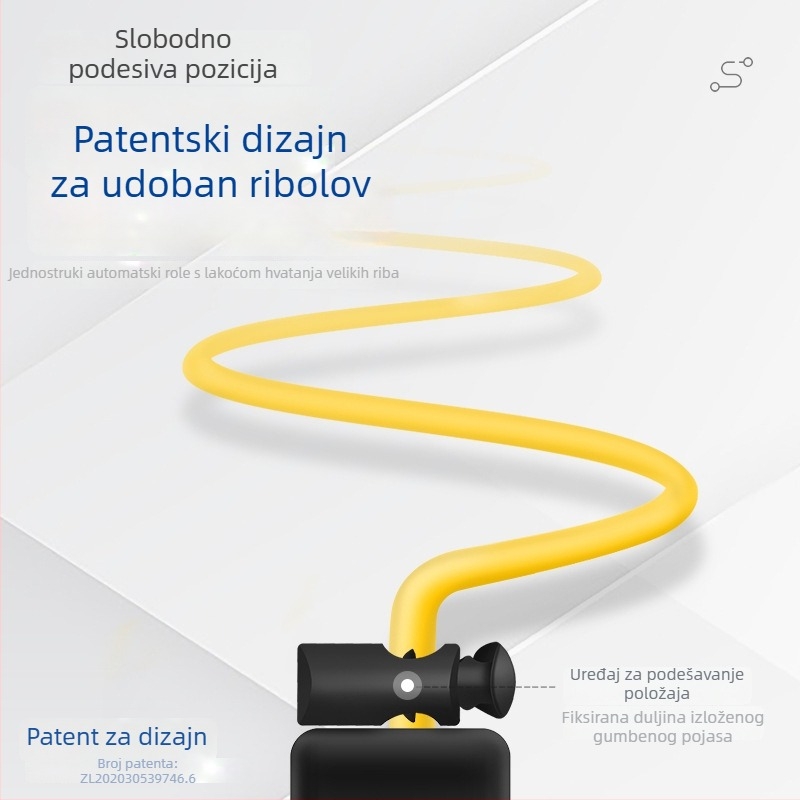 Benno automatska povlačna zaštitna užad za štap i kutiju za ribolov – ABS, teleskopski dizajn, protiv klizanja