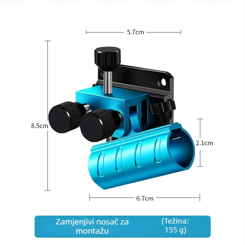 Trodjelni set dodataka za kutiju za ribolov, aluminijsko-magnezijeva legura, marka Qianrui, privatna oznaka dostupna