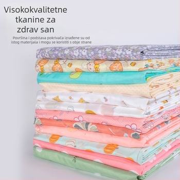 Navlaka za pokrivač od poliester-pamučnog materijala, reaktivni otisak i boje, prilagodljivi uzorci (pruge, srca, geometrija, crtani likovi, biljke)