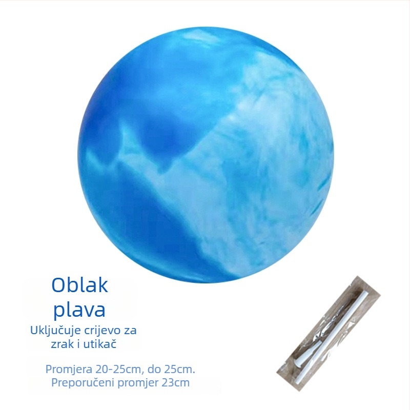 PVC joga lopta s otpornošću na eksploziju, mat površina, napuhiva, prilagodljiva